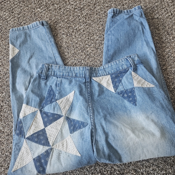 Free People Down To Earth Patch Jean Size 27 - Picture 8 of 9